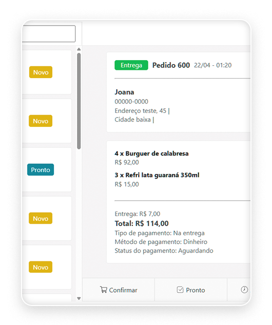 Gestão de pedidos unificadas
